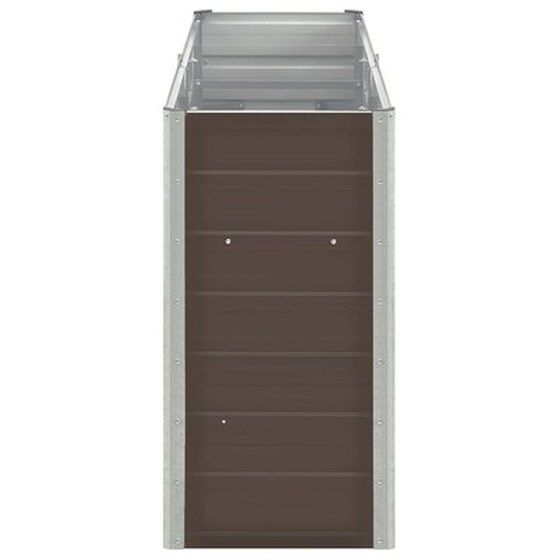 Vidaxl Ζαρντινιέρα Κήπου Καφέ 240 X 40 X 77 Εκ. Γαλβανισμένος Χάλυβας image 4