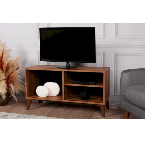 Έπιπλο Τηλεόρασης Vent από Μελαμίνη 100x35x54cm - Καρυδί image 7
