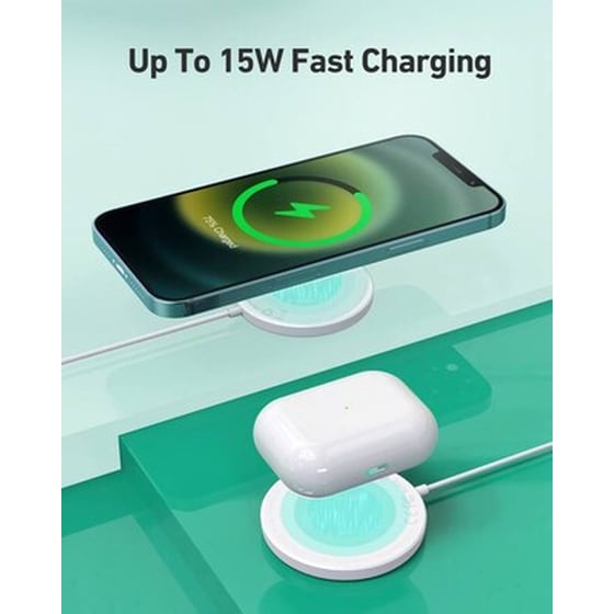 Ασύρματος Φορτιστής Aukey Lc-a1w Aircore Magsafe 15W - White image 2