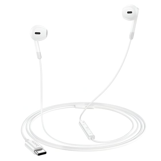 Ακουστικά Handsfree Hoco M109 Sunny USB-C - Λευκά image 1