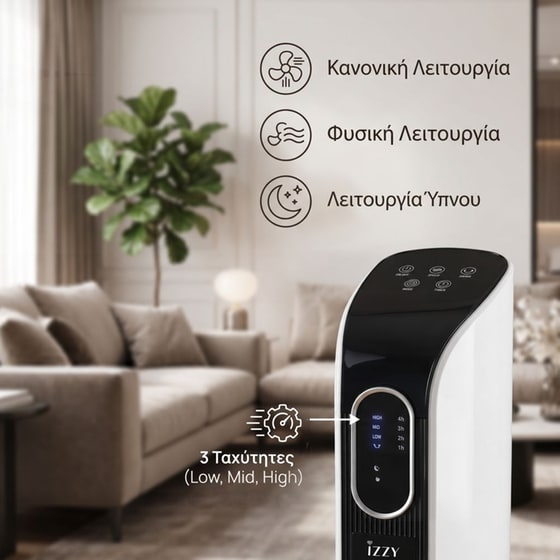 IZZY IZ-9028 Ανεμιστήρας Πύργος 60 W 107 cm image 3