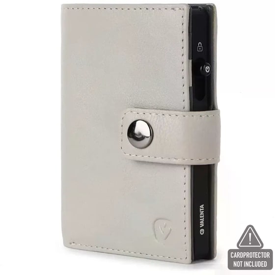 Θήκη Καρτών Valenta Leather Magsafe Luxe White image 1