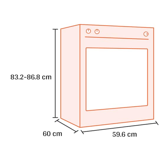 LA GERMANIA AM64C61CVIT(GPL) 56 Lt Κόκκινο Κουζίνα Υγραερίου image 1
