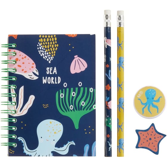 Σετ Κασετίνα Παραλληλόγραμμη Miquelrius Pvc Sea World image 1