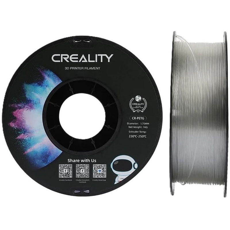 CREALITY CREALITY Νήμα 3D Εκτυπωτή CR-PETG 1kg 1.75mm - Διάφανο