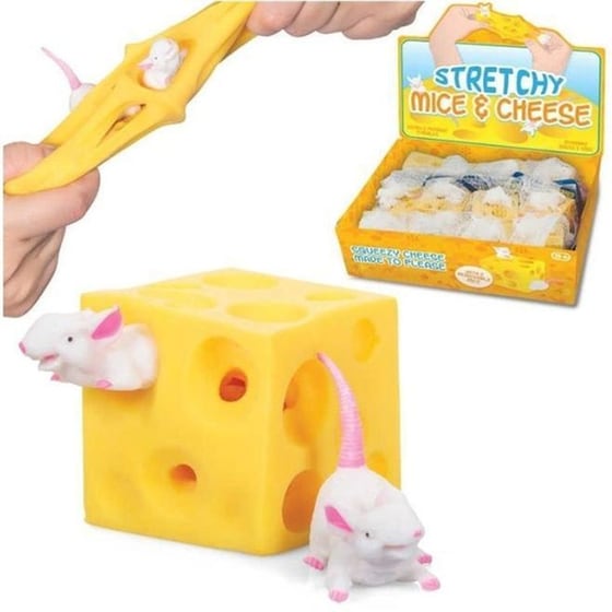 Anti-Stress Stretchy Mice And Cheese image 1