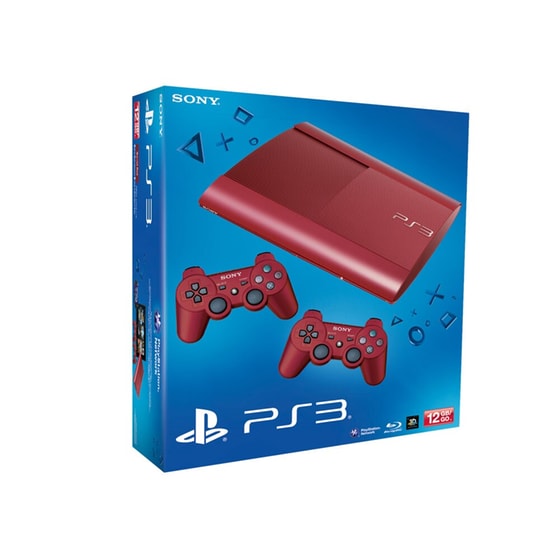 Sony PlayStation 3 Super Slim 12GB & DualShock 3 - Κόκκινο image 0