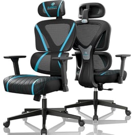 Καρέκλα Gaming Εργονομική Eureka Ergonomic ERK-GC06-BU-V1 Υφασμάτινη - Μαύρη/ Γαλάζια