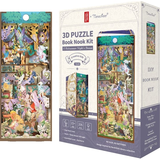 DIY 3D Puzzle Book Nook Kit Βιβλιοστάτης - A Midsummer Night's Dream image 0