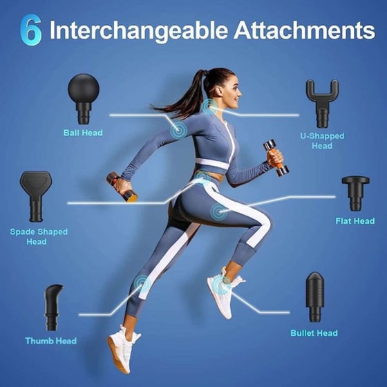 Πιστόλι Μασάζ MDHL M-7006  για το Σώμα - Γκρι image 1