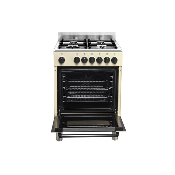 LA GERMANIA AMN6640ECRT(GPL) 56 Lt Μπεζ Μεικτή Κουζίνα Υγραερίου image 1