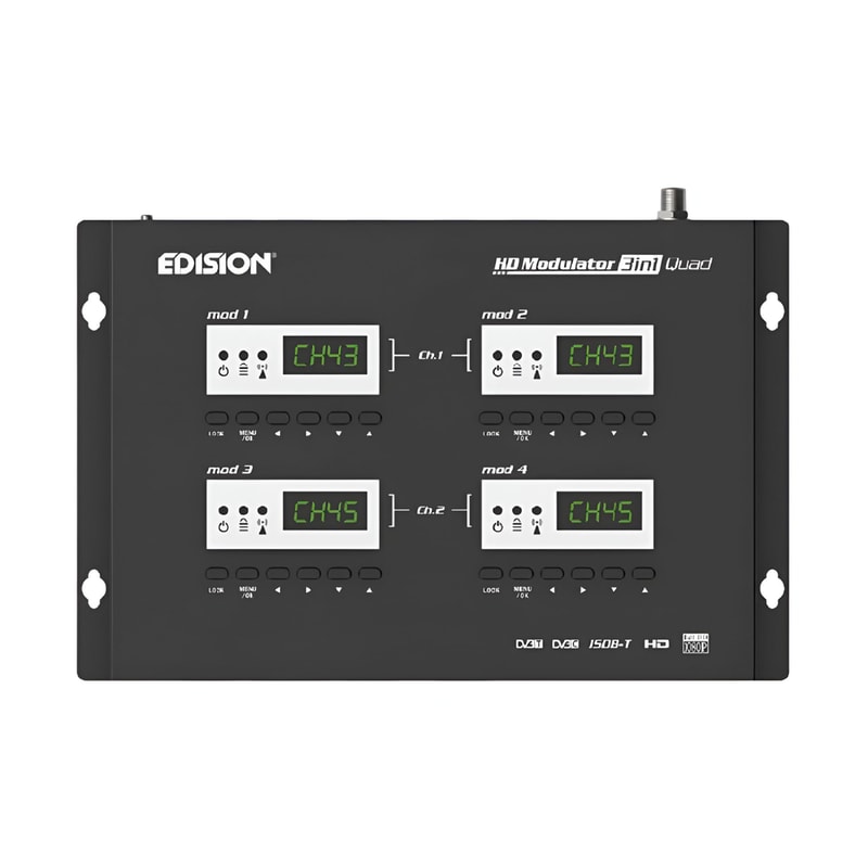 EDISION Διαμορφωτής Edision 07-06-0012 HDMI 3in1 Quad - Μαύρο