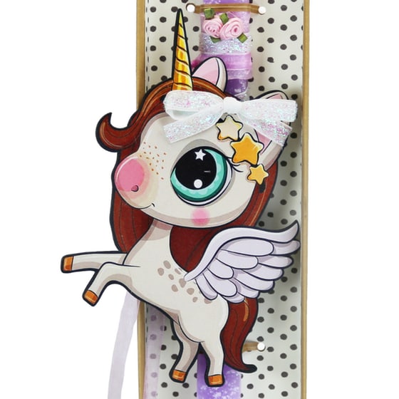 Λαμπάδα SYNCHRONIA Μονόκερος Φτερά image 2