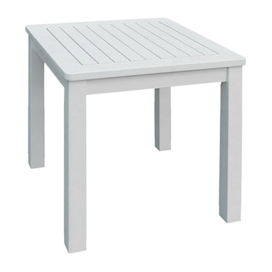Τραπεζάκι Σαλονιού Woodwell από Ξύλο Ακακίας Lugano 45x45x45cm - Λευκό image 0