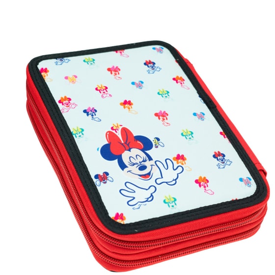 Κασετίνα Παραλληλόγραμμη Gim Minnie Comfy Routine Διπλή image 1