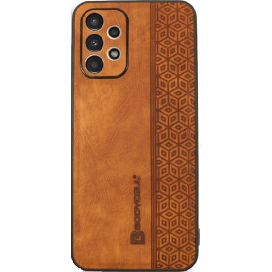 Θήκη Samsung Galaxy A13 4G - Bodycell Pattern Leather - Brown image 0