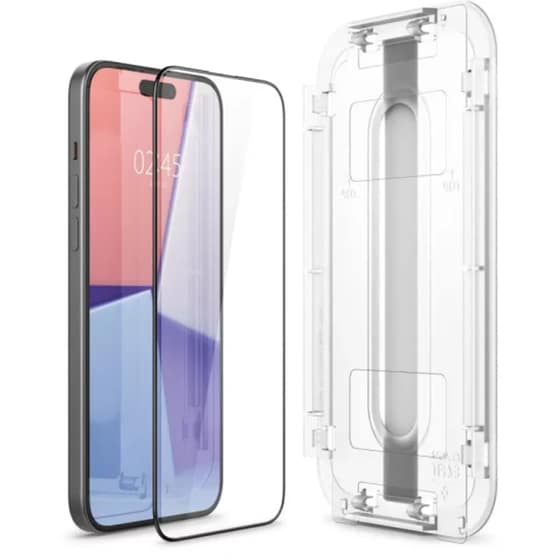 Προστατευτικό Οθόνης Apple iPhone 15 - Spigen EZ Fit GLAS.tR 2τμχ image 3