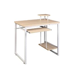 Γραφείο Υπολογιστή Welhome από MDF 85x55cm - Φυσικό/Λευκό