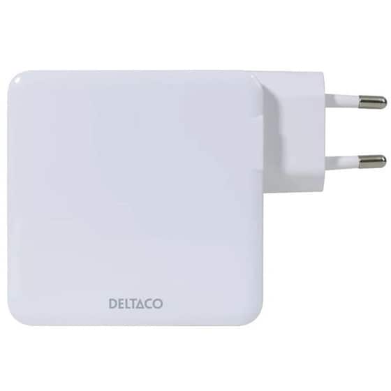 Φορτιστής Πρίζας Deltaco USB-C Wall Charger 1x USB-C 65W - White image 1