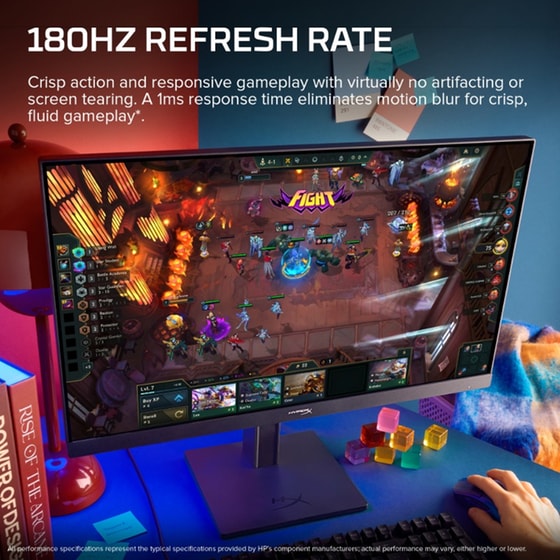 HP HyperX Omen IPS Gaming Monitor 23.8" FHD IPS Flat 180Hz 1ms image 9