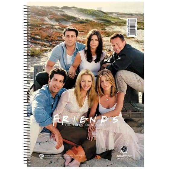 Salko Paper Σπιράλ Τετράδιο Ριγέ Β5 3 Θεμάτων Friends S73831 image 2