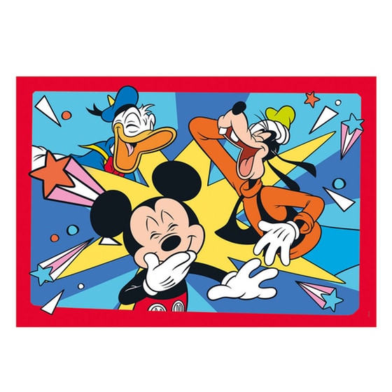 Παιδικό Σετ Παζλ Clementoni Super Color Mickey (20/20 Κομμάτια) image 4
