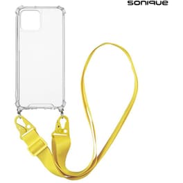 Θήκη Apple iPhone 15 - Sonique Armor Clear Με Strap - Κίτρινο