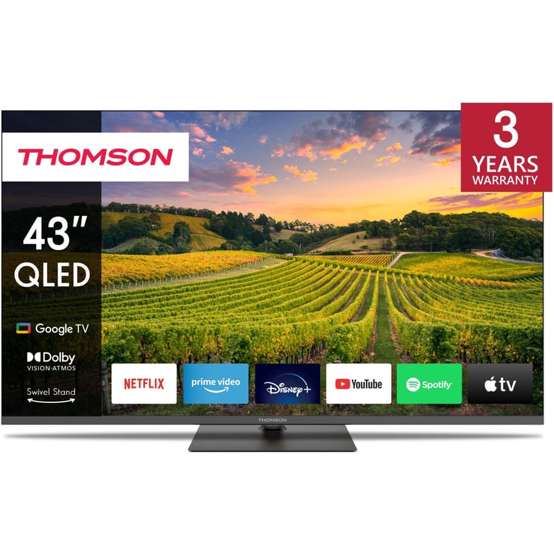 THOMSON Thomson QLED 434K Google TV Τηλεόραση 43QG5C14