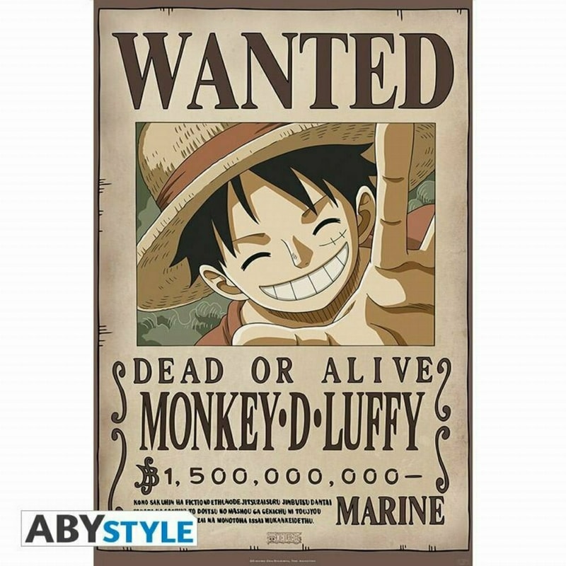 ABYSSE CORP Αφίσα Abysse Corp One Piece Luffy Wanted