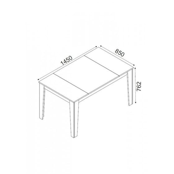 Τραπέζι 24Mall Alora 145x85x76.2 cm - Μπεζ image 3