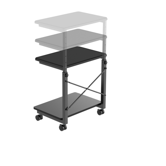 Βάση Τηλεόρασης Δαπέδου Brateck Cpb28-01 Με Ροδάκια έως 80kg image 1