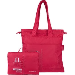 Τσάντα Ώμου Αναδιπλούμενη Tucano Compatto Eco Shopper Κόκκινο