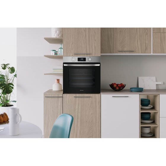INDESIT IO 255HU X 71 Lt Inox Εντοιχιζόμενος Φούρνος Άνω Πάγκου image 6