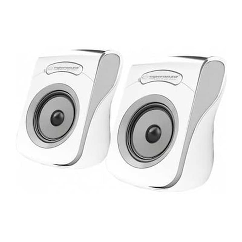 Ηχεία 2.0 Esperanza Flamenco Ep140we 6W - White/Grey