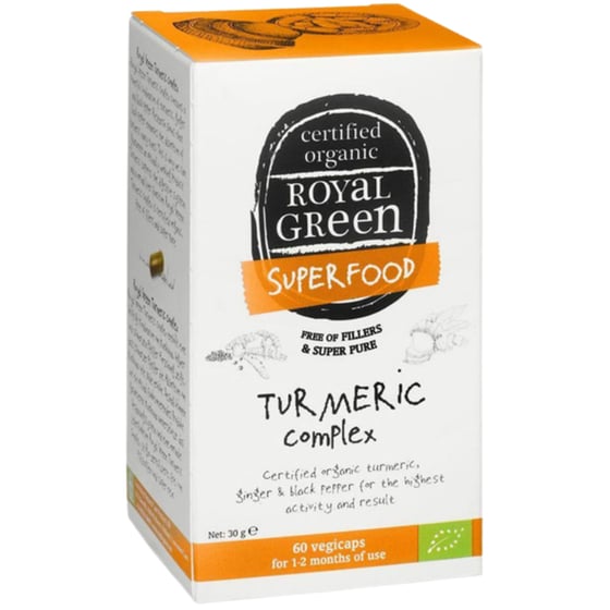 Ειδικό Συμπλήρωμα Διατροφής Royal Green Superfood Turmeric Complex - 60 κάψουλες image 0