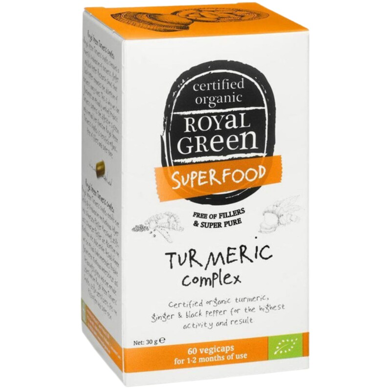 Ειδικό Συμπλήρωμα Διατροφής Royal Green Superfood Turmeric Complex - 60 κάψουλες