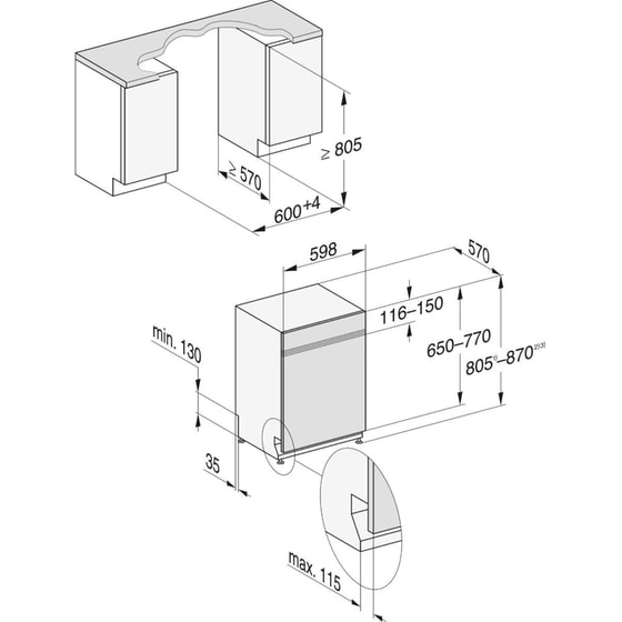 MIELE G 7131 SCi AD 125 Edition για 14 Σερβίτσια με AutoDos Εντοιχιζόμενο Πλυντήριο Πιάτων image 5