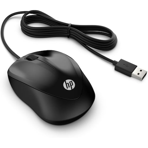 HP 1000 Ενσύρματο Ποντίκι Μαύρο image 1