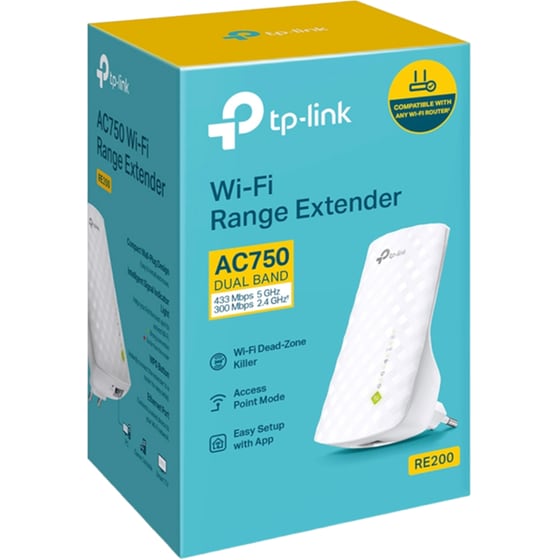 TP-Link RE200 V1 Wi-Fi Range Extender Wi‑Fi 5 Dual Band (2.4 & 5 GHz) 750 Mbps image 4