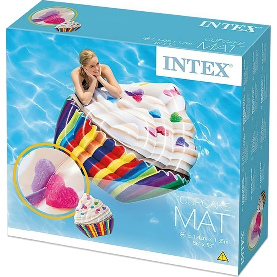 Στρώμα Θαλάσσης Intex Cupcake 142 cm - Πολύχρωμο image 3