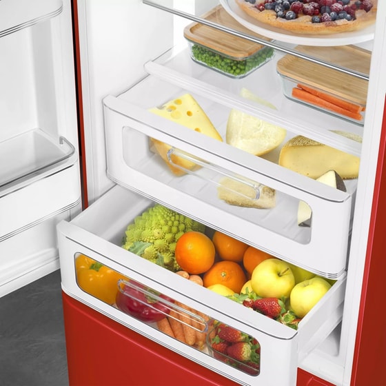 SMEG FAB32LRD6 332 Lt Total No Frost Κόκκινο Ψυγειοκαταψύκτης image 9