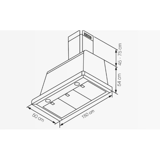 LOFRA DOLCEVITA150BIGOLD 150 cm Μπεζ Απορροφητήρας Καμινάδα - Τζάκι image 2