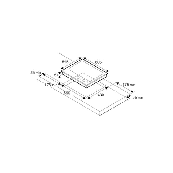 BERTAZZONI P604LMODGNEXT 60 cm Μαύρο Εστία Αερίου Αυτόνομη image 2
