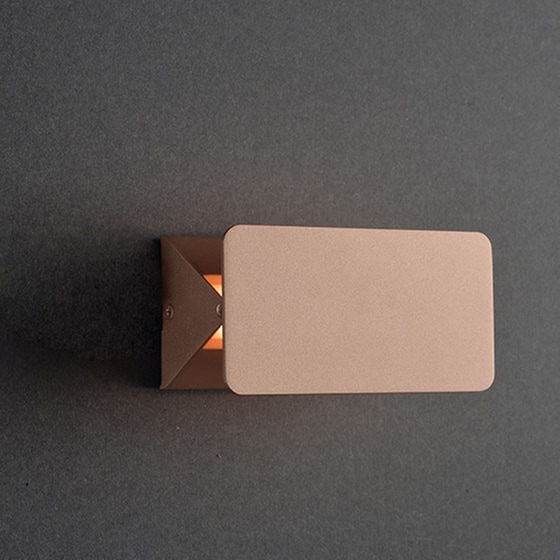 Απλίκα Τοίχου Led Aca από Αλουμίνιο 16x6.45x8cm - Χρυσή image 2