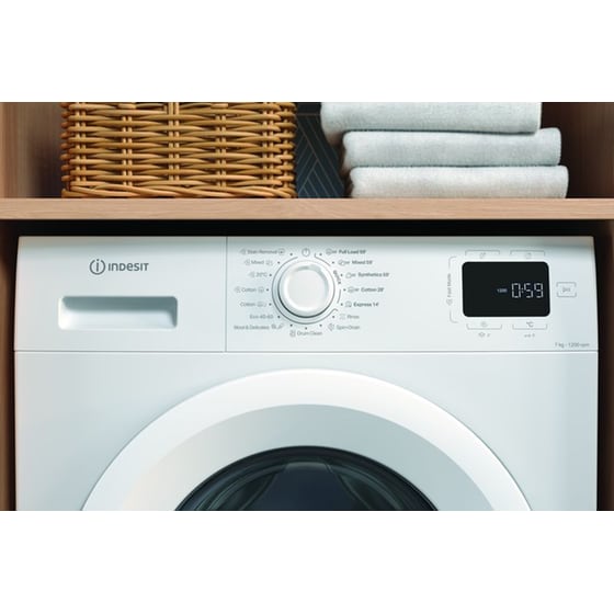 INDESIT IM 762 MY TIME EE 7 kg 1.200 Στροφές Λευκό Πλυντήριο Ρούχων image 2