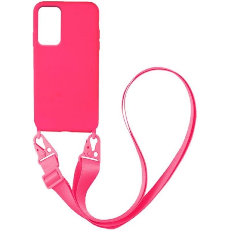Θήκη Xiaomi Redmi Note 11S - My Colors Carryhang Liquid Silicone Strap - Ροζ