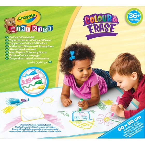 Crayola Mini Kids Χαλάκι Ζωγραφικής Colour & Erase image 1