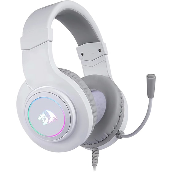 Redragon H260W Hylas Gaming Ενσύρματα Ακουστικά 3.5/USB με RGB Φωτισμό Λευκά image 0