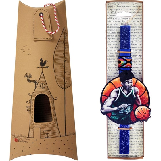 Λαμπάδα SYNCHRONIA 30 εκ. Μπάσκετ - Μπλε Ελεκτρίκ image 0