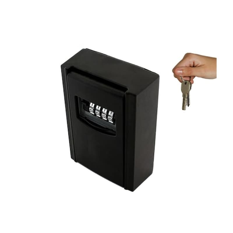 Χρηματοκιβώτιο Για Κλειδιά Από Ατσάλι Με Κωδικό Ασφαλείας, 9x6x2.8 Cm